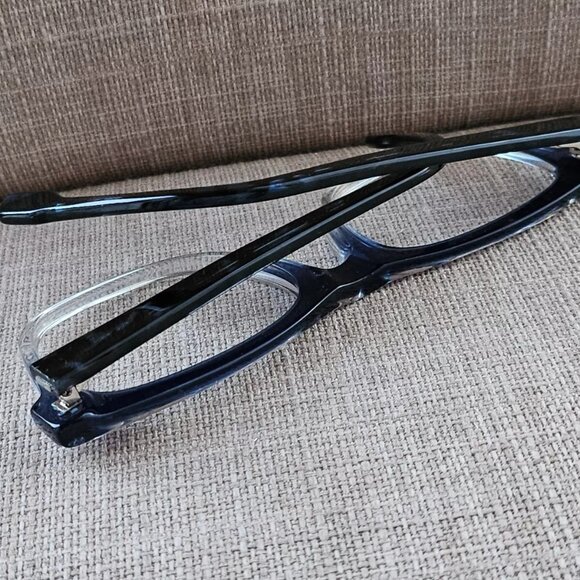 Kirkland Signature Eyeglasses Frame ICARUS BLUE FADE Glasses Made in Italy - Picture 6 of 11